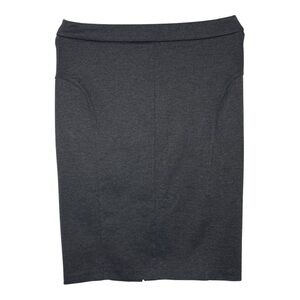 MICHAEL Michael Kors Charcoal Pencil Midi Skirt Zipper Size 8